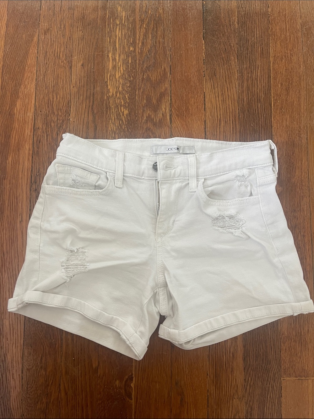 Joe’s size 25 white jean shorts